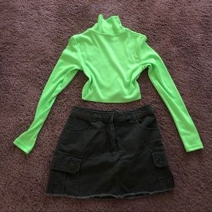 Crop top neon small